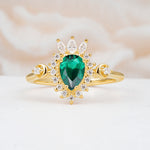ML07061 Emerald Ring - Yellow-Gold