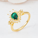 ML07061 Emerald Ring - Additional view