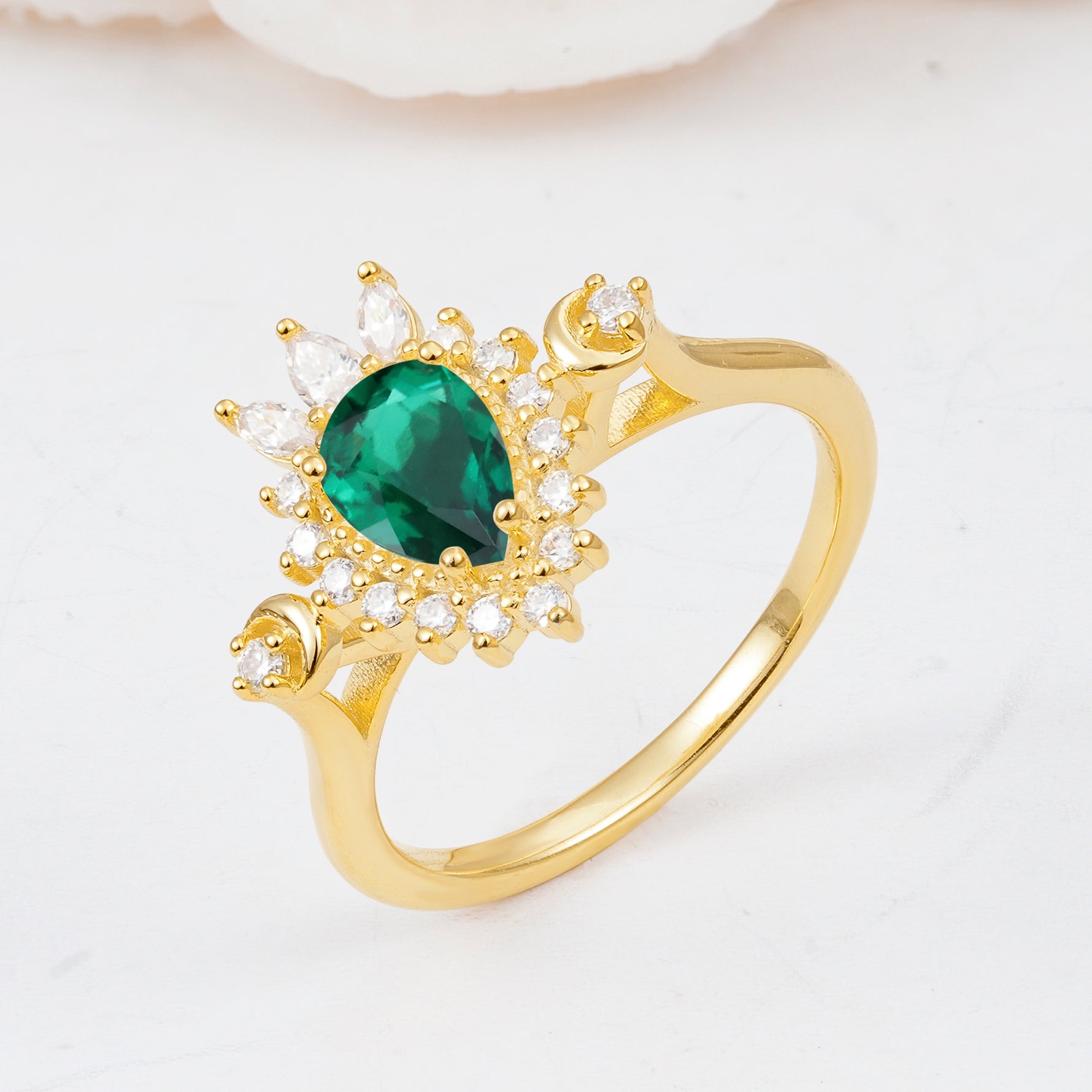 ML07061 Emerald Ring - Additional view