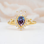 ML07061 Alexandrite Ring - Yellow-Gold