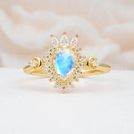 ML07061 Moonstone Ring - Yellow-Gold
