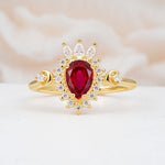 ML07061 Ruby Ring - Yellow-Gold