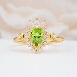 ML07061 Peridot Ring - Yellow-Gold