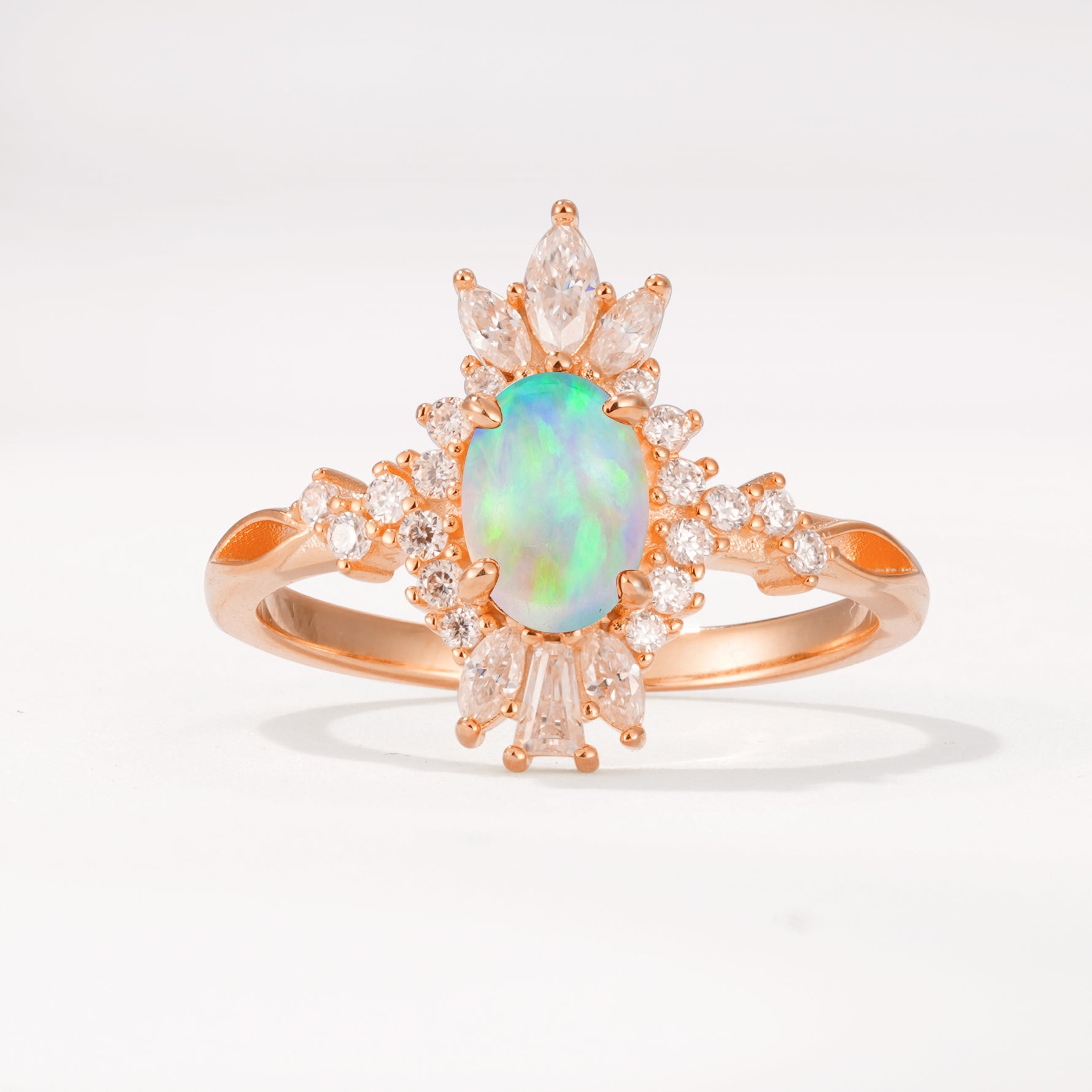 ML07062 Fire Opal Ring - Additional view