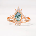ML07062 Moss Agate Ring - Additional view