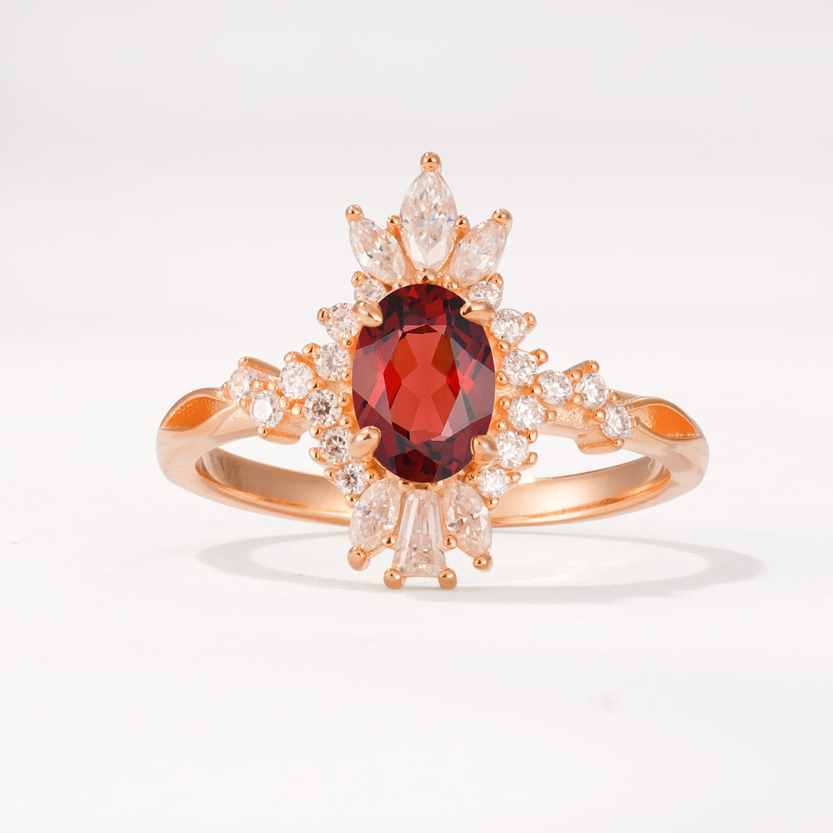 ML07062 Garnet Ring - Additional view