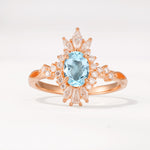 ML07062 Aquamarine Ring - Additional view