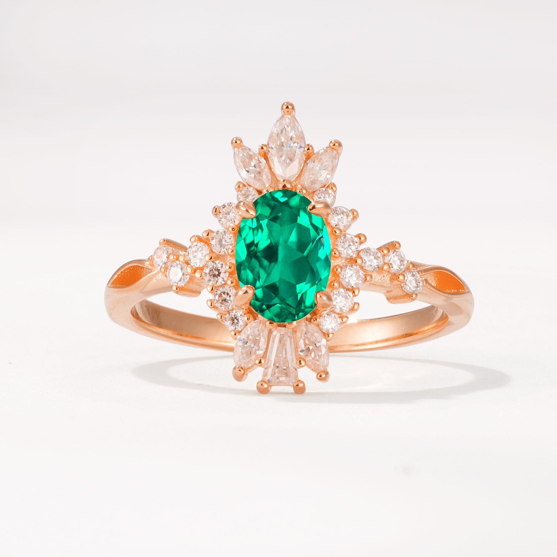 ML07062 Emerald Ring - Additional view