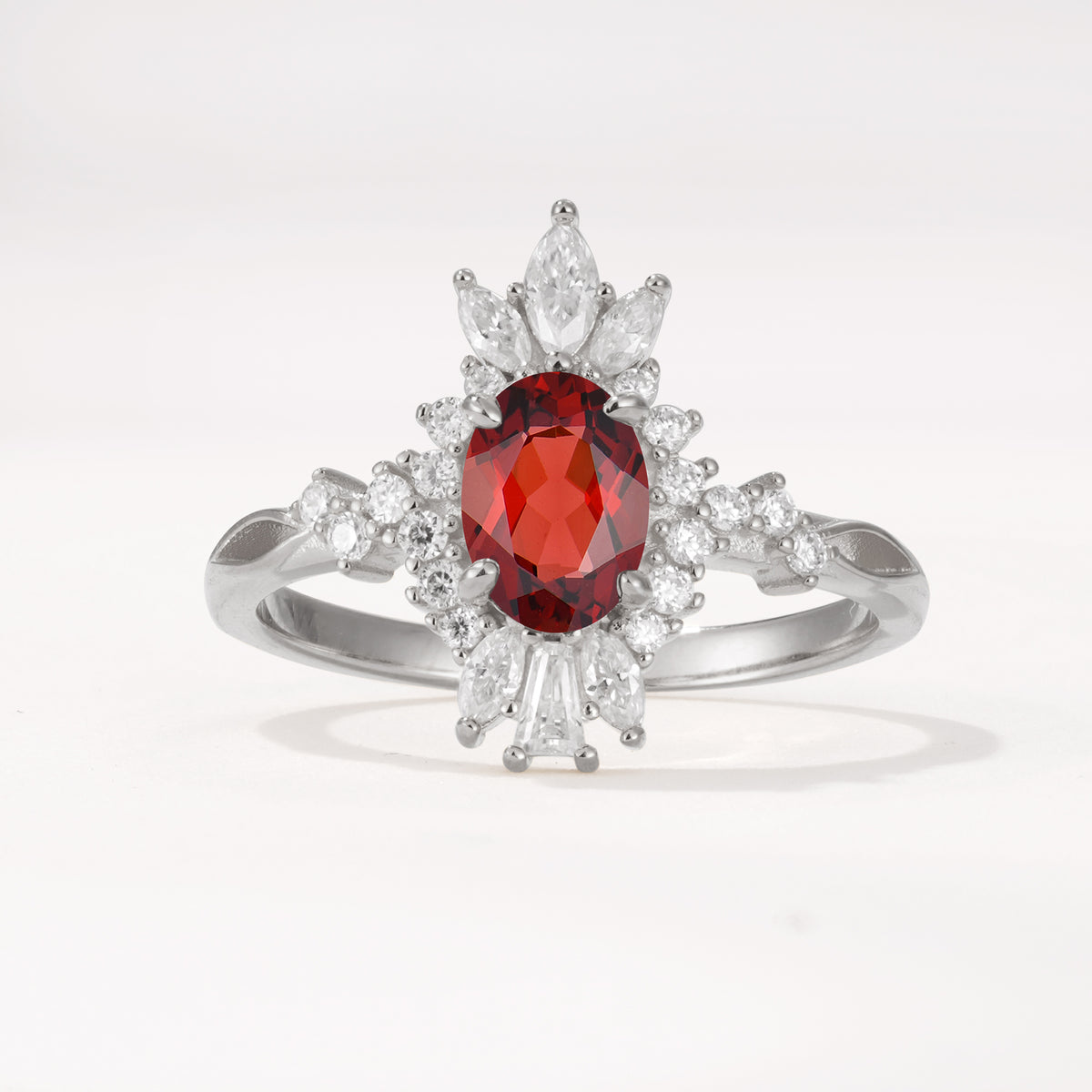 ML07062 Garnet Ring - Additional view