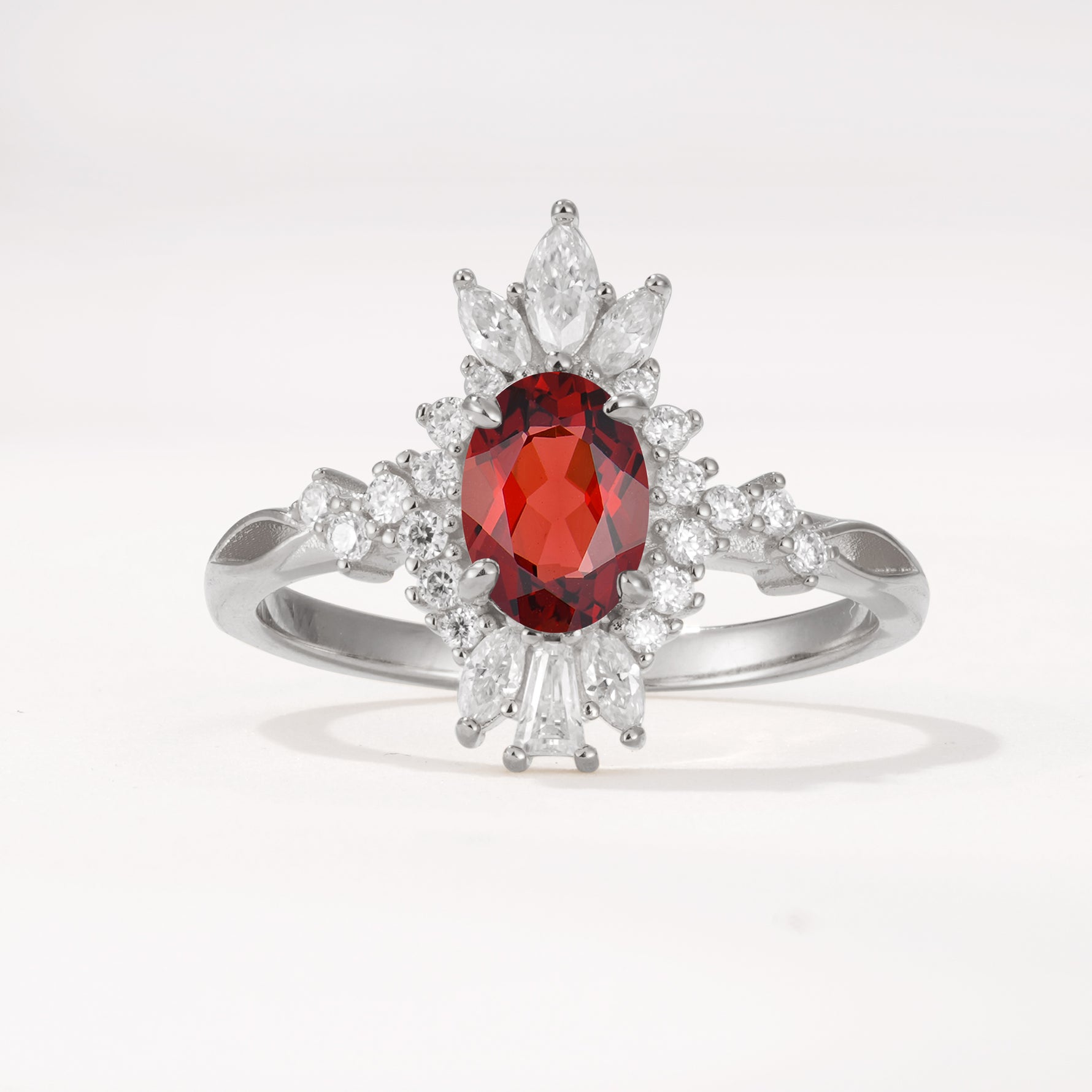 ML07062 Garnet Ring - Additional view