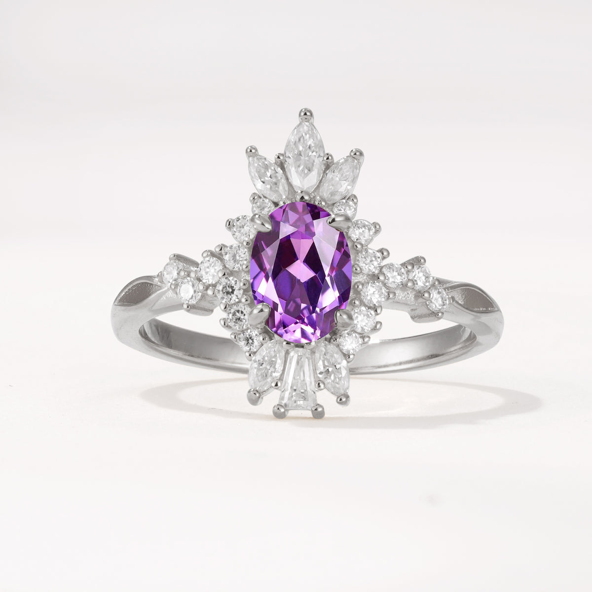 ML07062 Amethyst Ring - Additional view