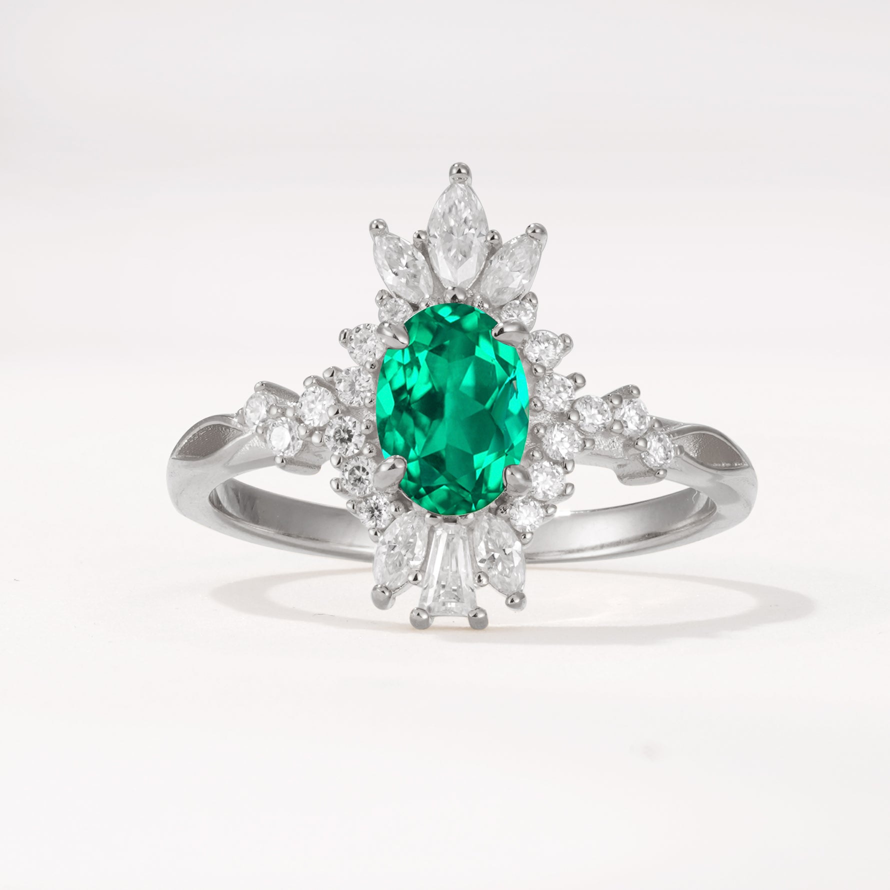 ML07062 Emerald Ring - Additional view