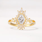 ML07062 Moissanite Ring - Yellow-Gold