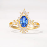 ML07062 Sapphire Ring - Yellow-Gold