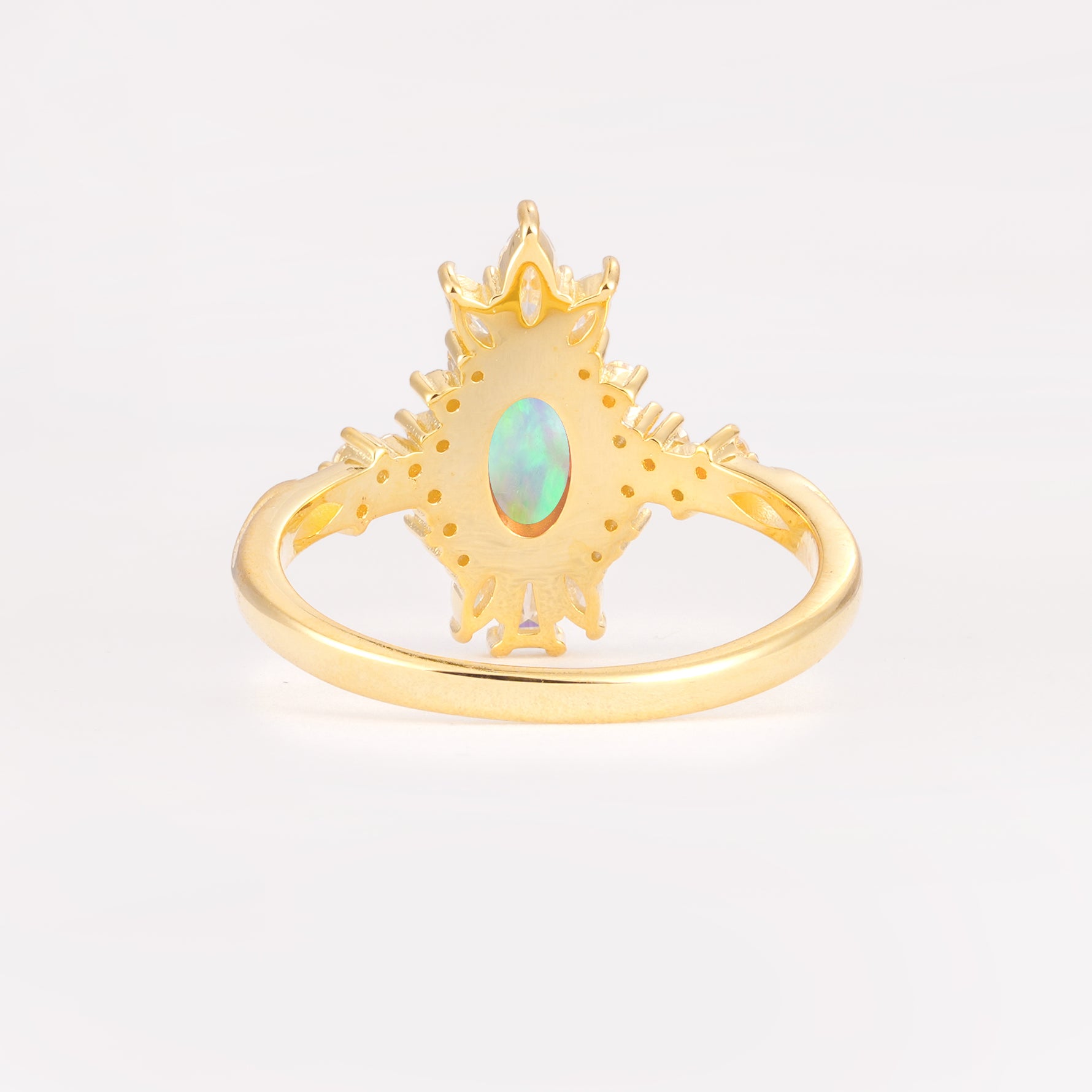 ML07062 Fire Opal Ring - Additional view