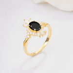ML07062 Black Onyx Ring - Additional view
