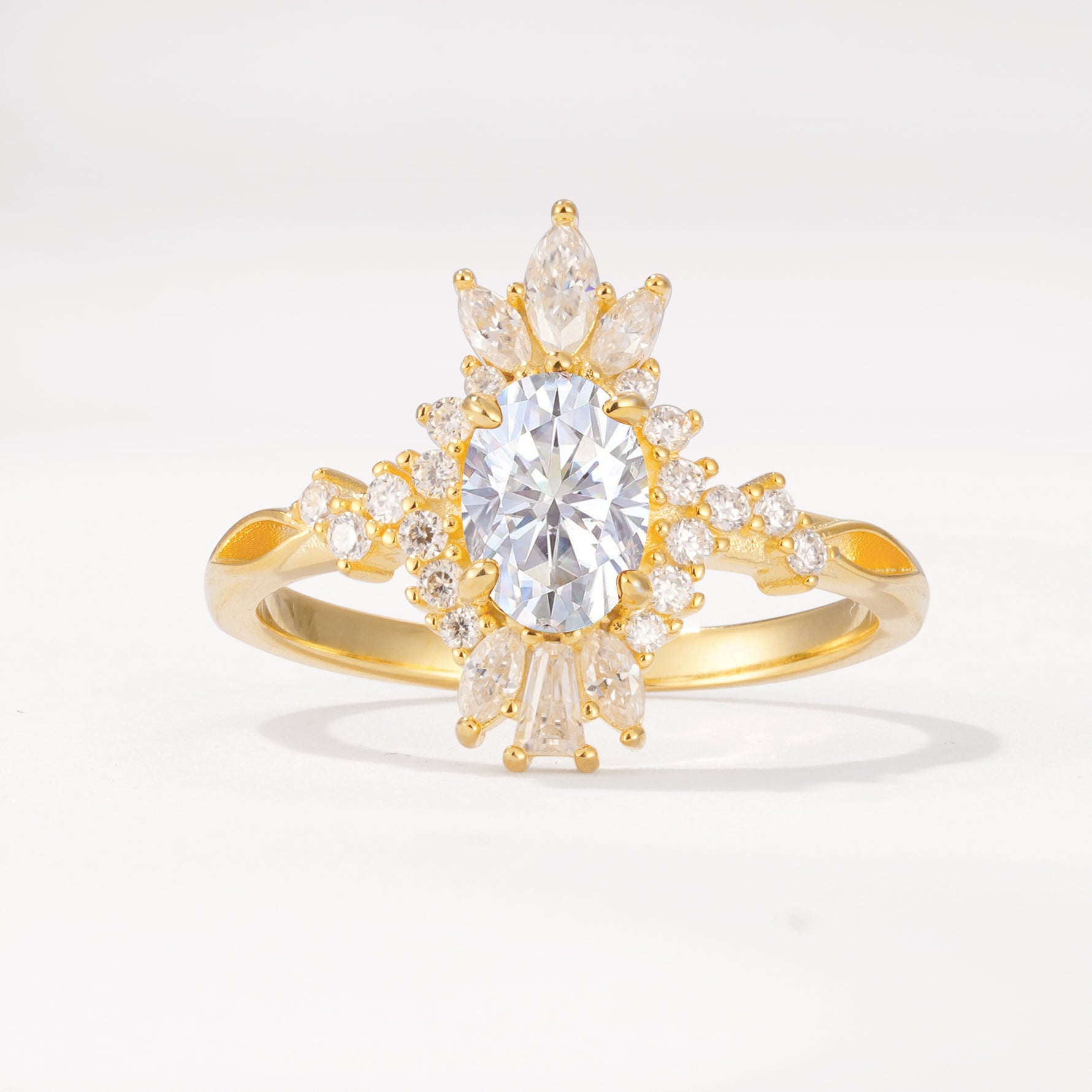 ML07062 Lab Diamond Ring - Yellow-Gold