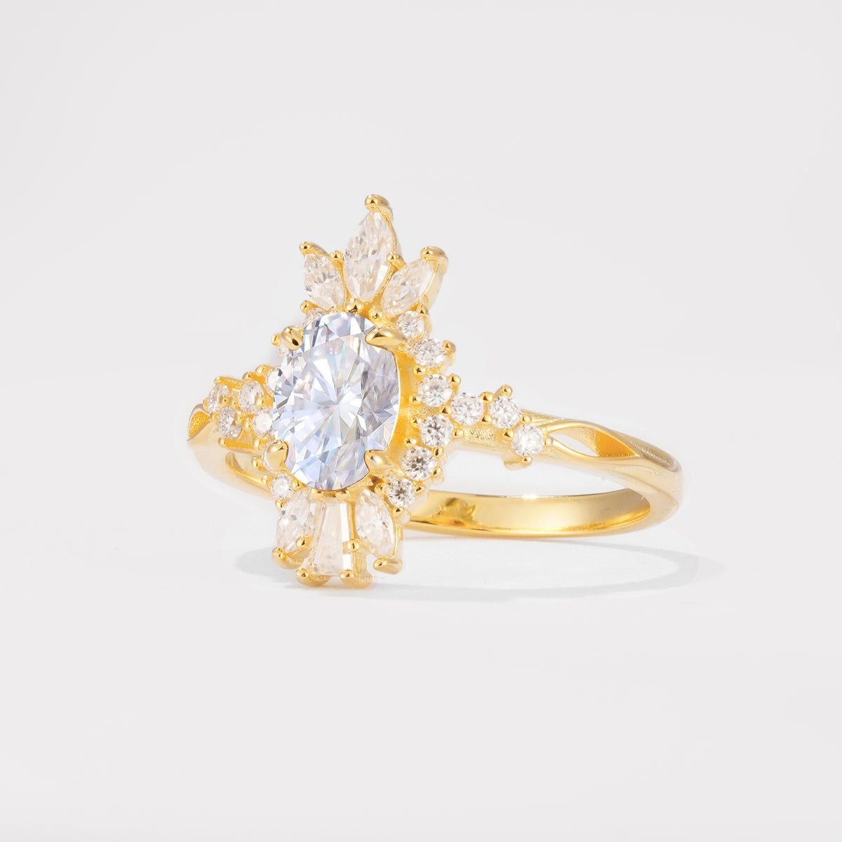 ML07062 Lab Diamond Ring - White-Gold