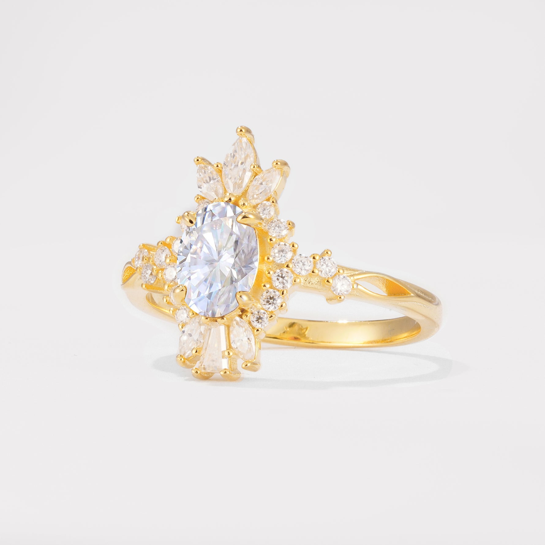 ML07062 Lab Diamond Ring - White-Gold