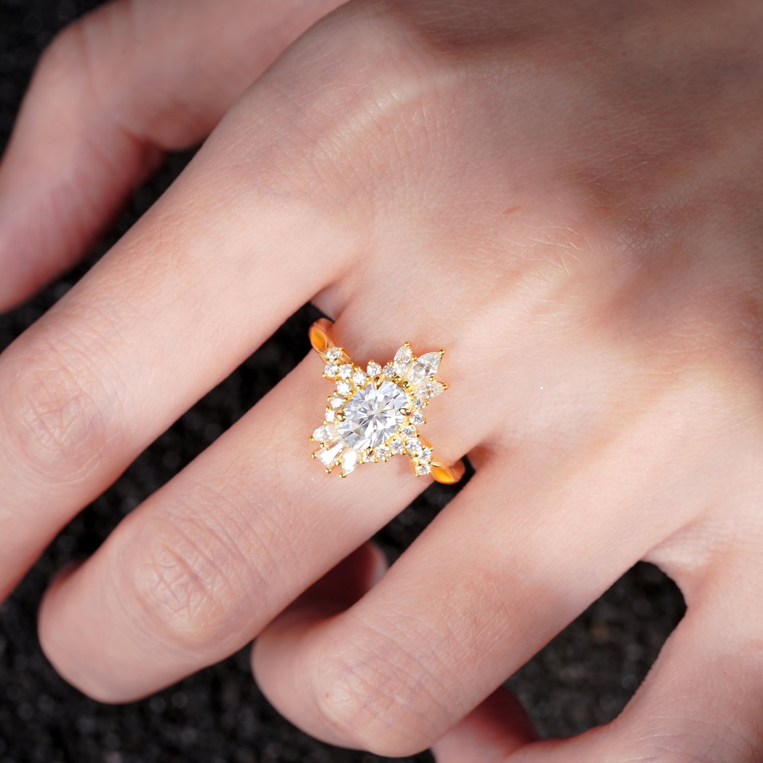 ML07062 Lab Diamond Ring - Rose-Gold