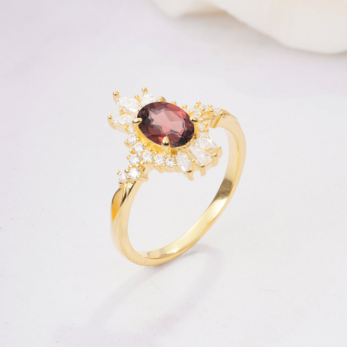ML07062 Garnet Ring - Additional view