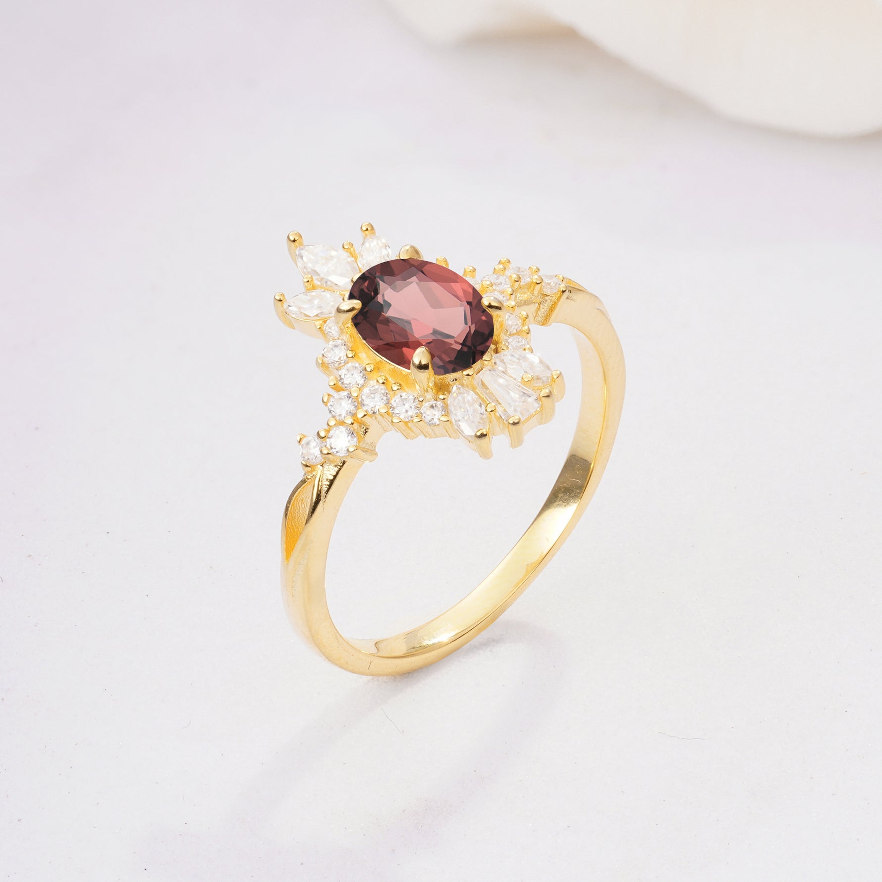 ML07062 Garnet Ring - Additional view