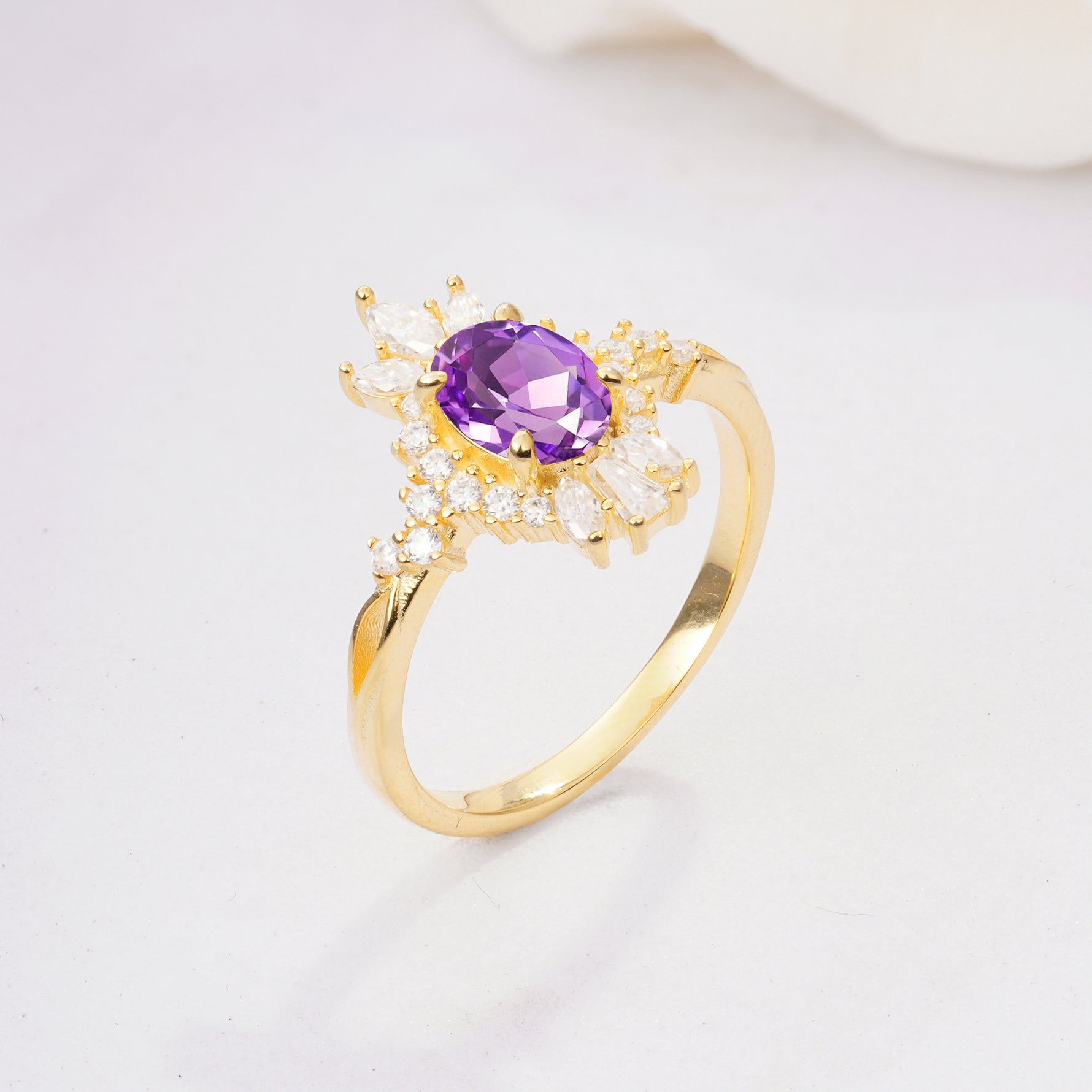 ML07062 Amethyst Ring - Additional view