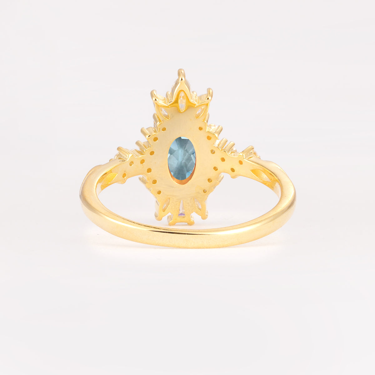 ML07062 Aquamarine Ring - Additional view