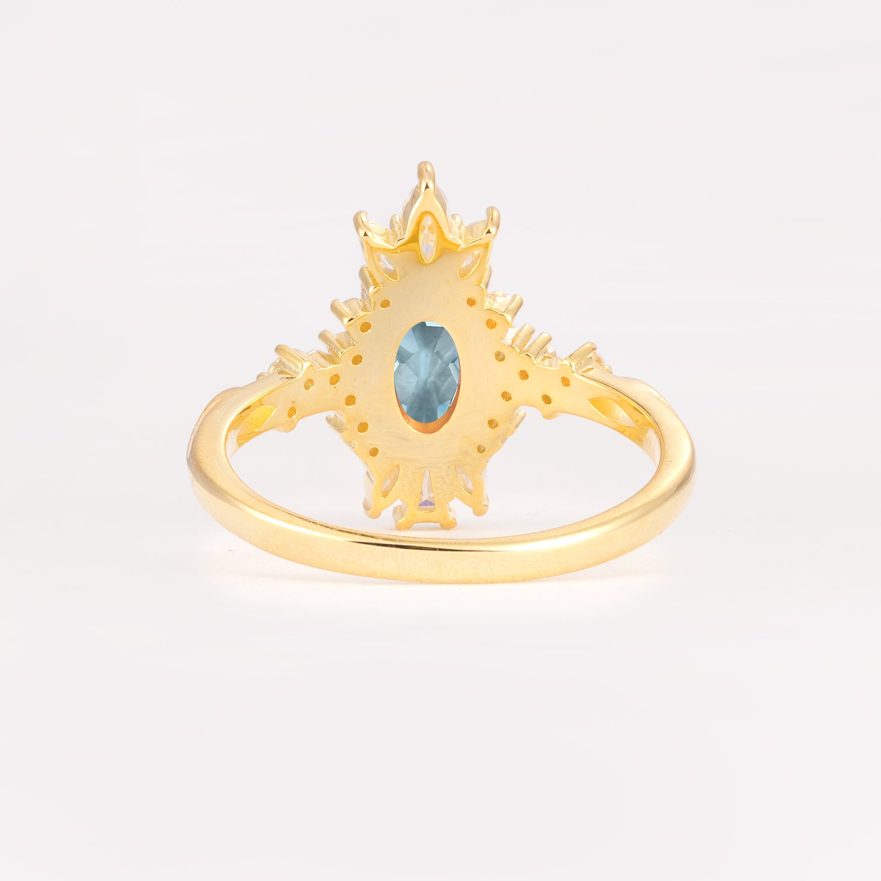 ML07062 Aquamarine Ring - Additional view