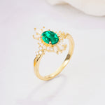 ML07062 Emerald Ring - Additional view