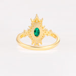 ML07062 Emerald Ring - Additional view