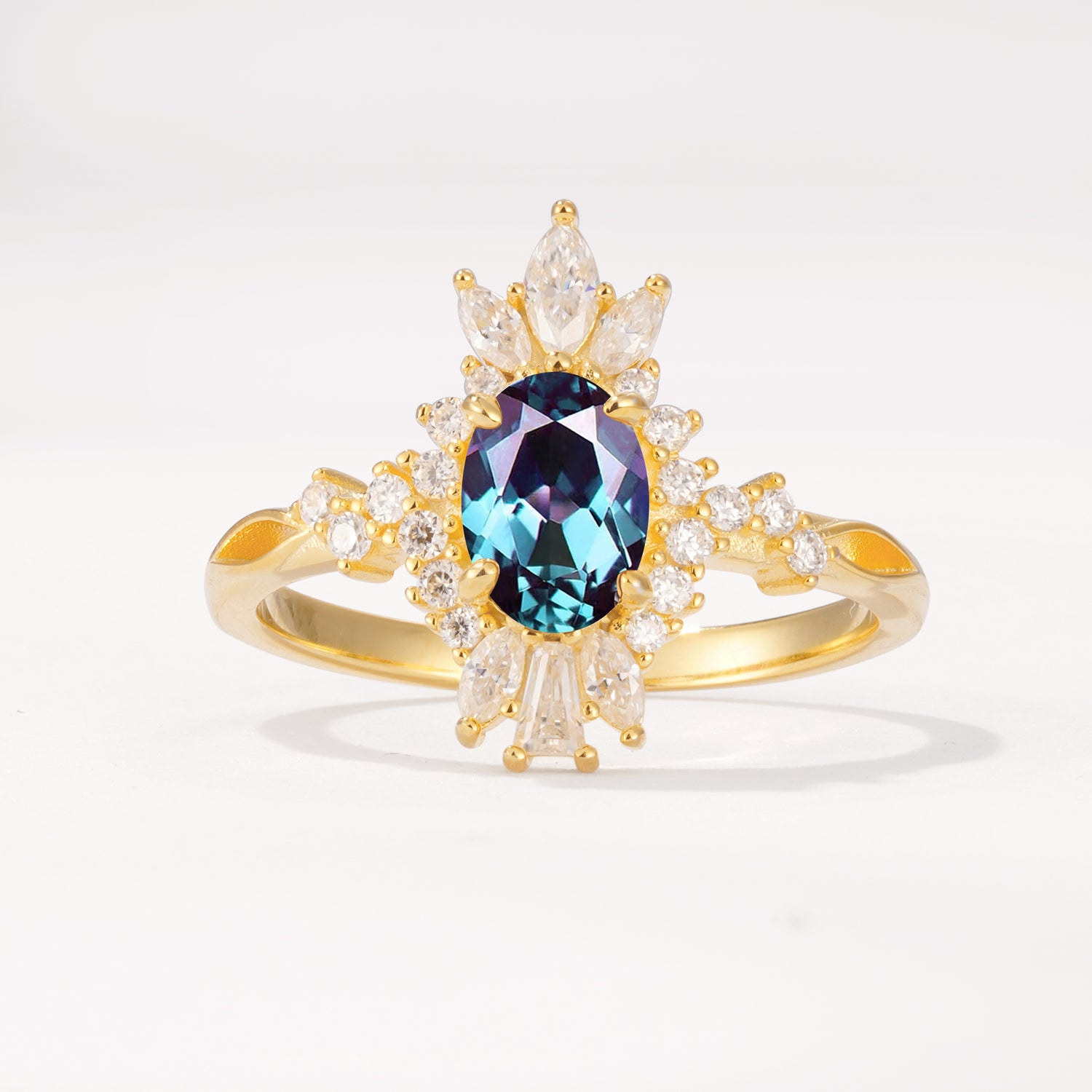 ML07062 Alexandrite Ring - Yellow-Gold