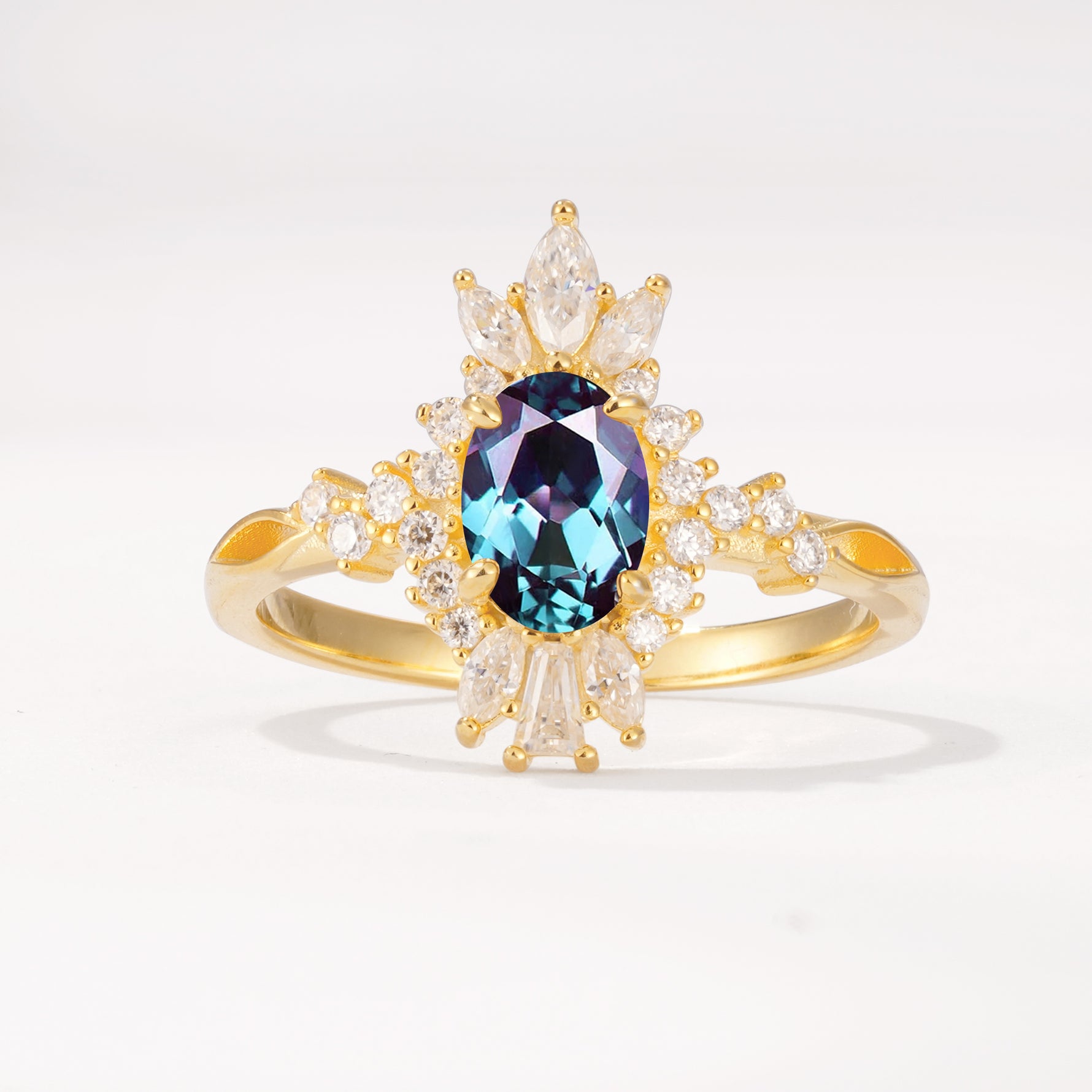ML07062 Alexandrite Ring - Yellow-Gold