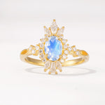 ML07062 Moonstone Ring - Yellow-Gold