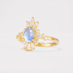 ML07062 Moonstone Ring - White-Gold