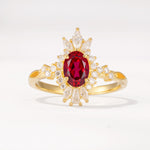 ML07062 Ruby Ring - Yellow-Gold
