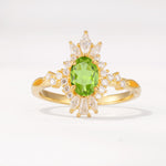 ML07062 Peridot Ring - Yellow-Gold
