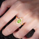 ML07062 Peridot Ring - Rose-Gold
