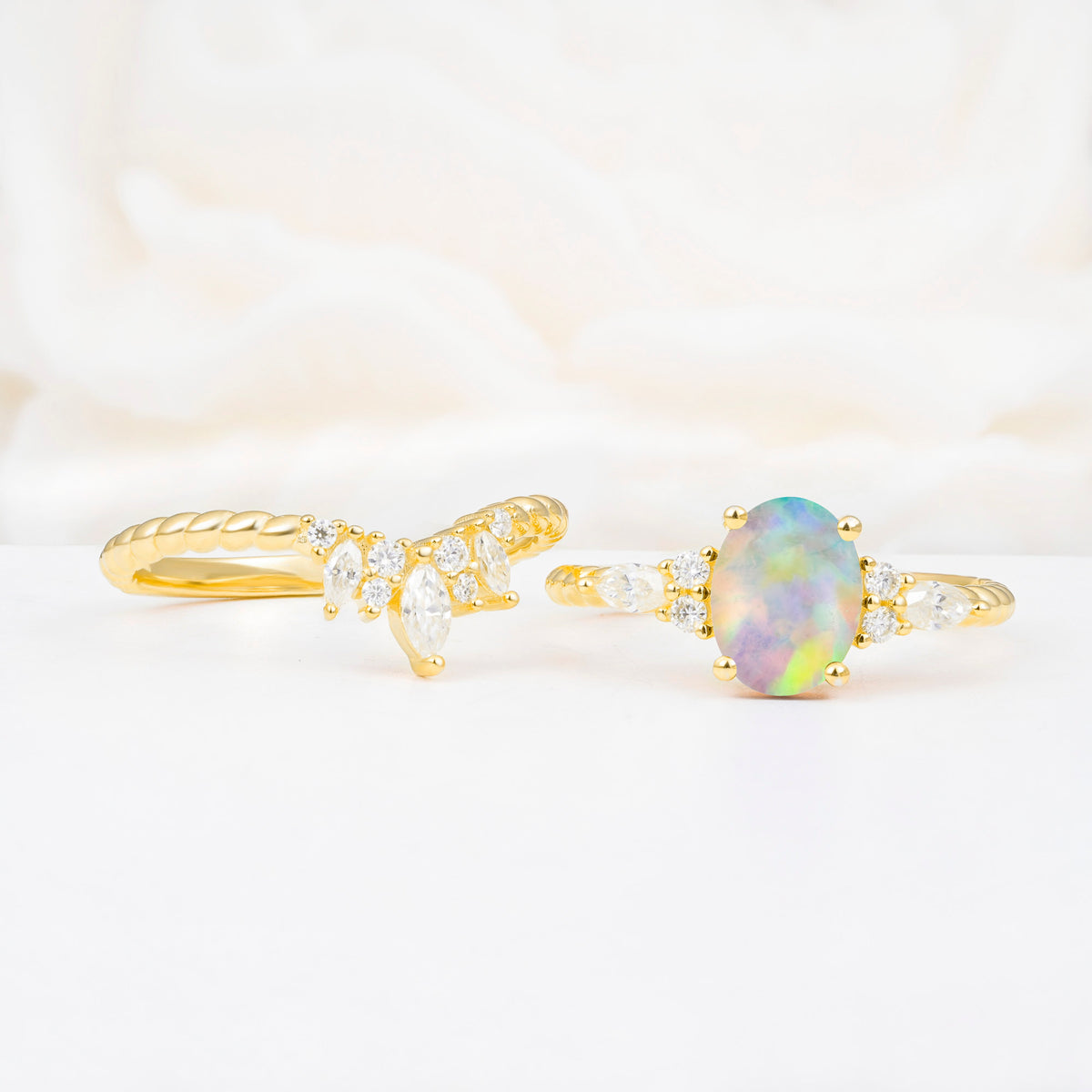 ML07064 Fire Opal Ring - Additional view
