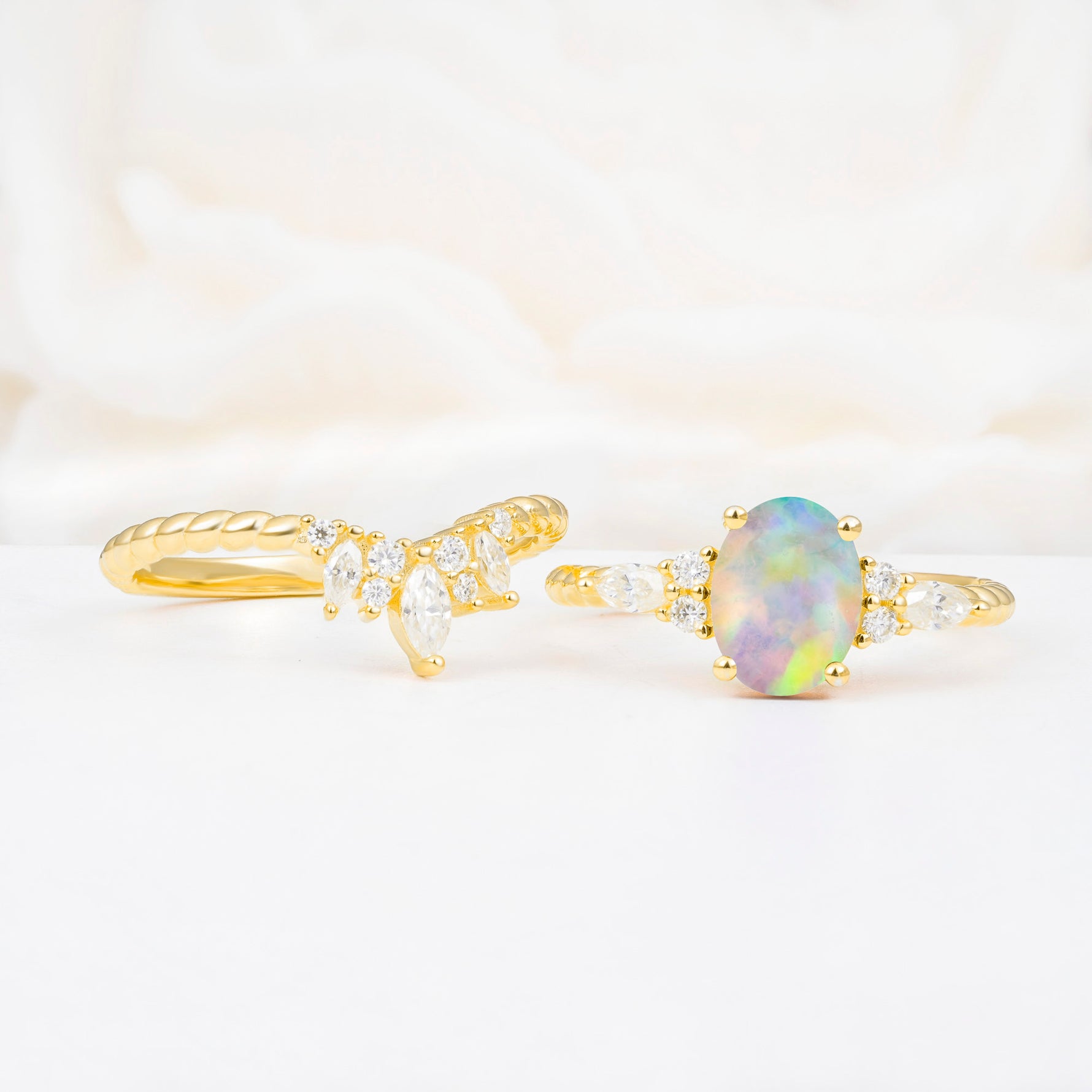 ML07064 Fire Opal Ring - Additional view