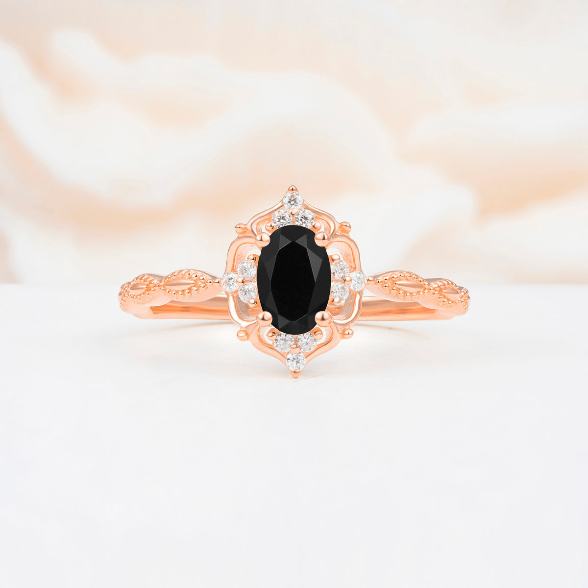 ML07068 Black Onyx Ring - Additional view