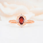 ML07068 Garnet Ring - Additional view