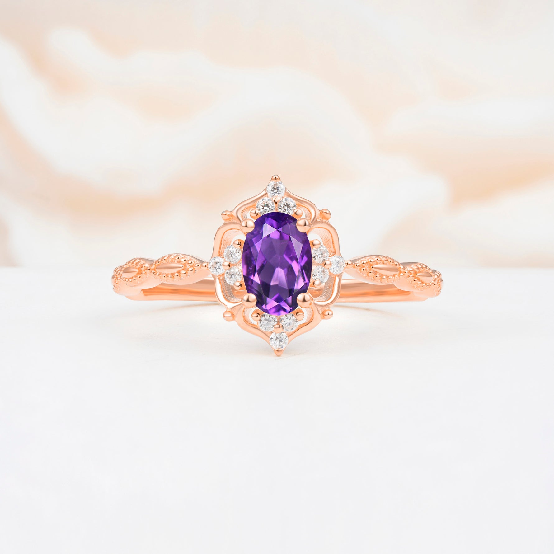 ML07068 Amethyst Ring - Additional view