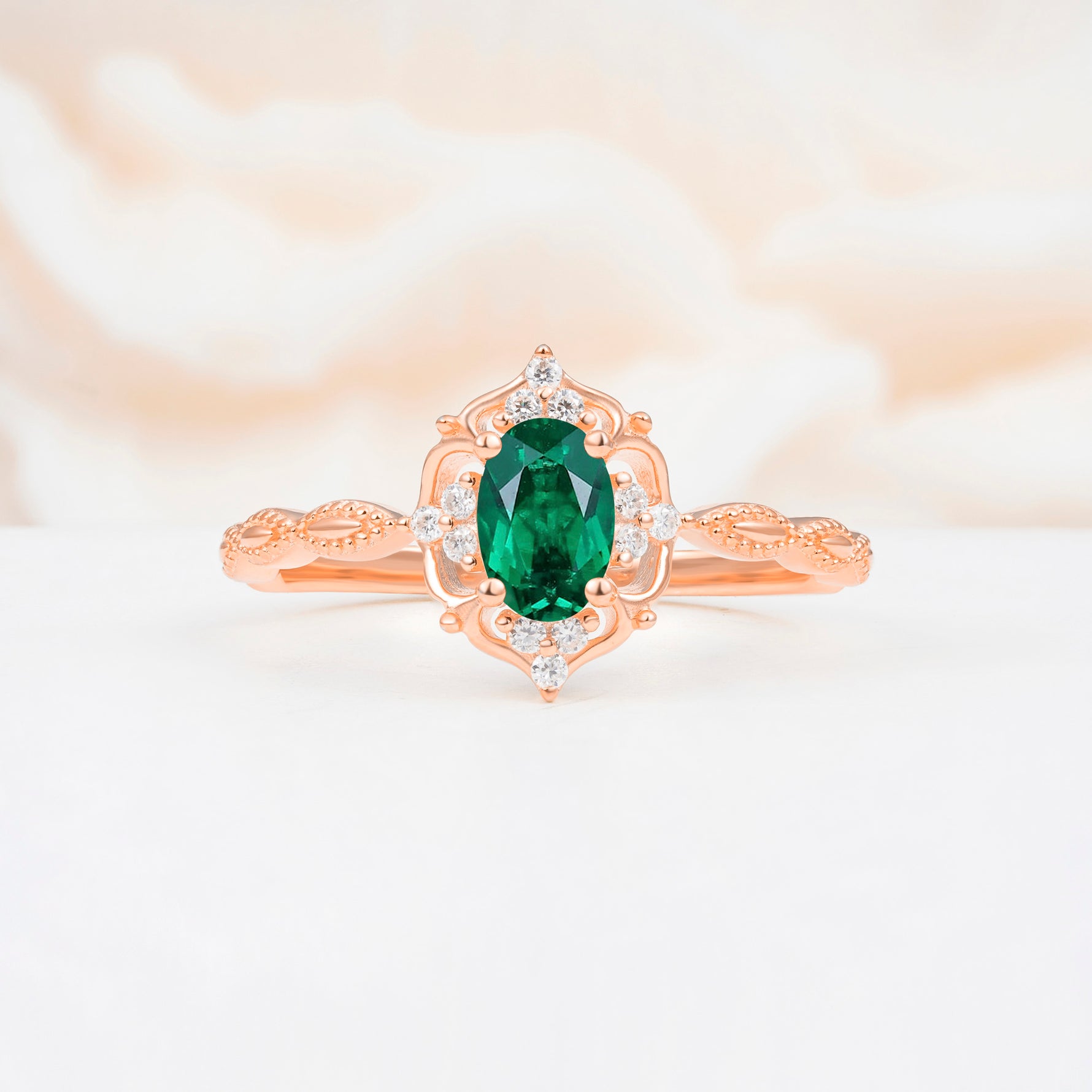 ML07068 Emerald Ring - Additional view