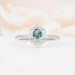 ML07068 Moss Agate Ring - Additional view