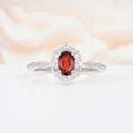 ML07068 Garnet Ring - Additional view