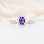 ML07068 Amethyst Ring - Additional view