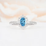 ML07068 Aquamarine Ring - Additional view