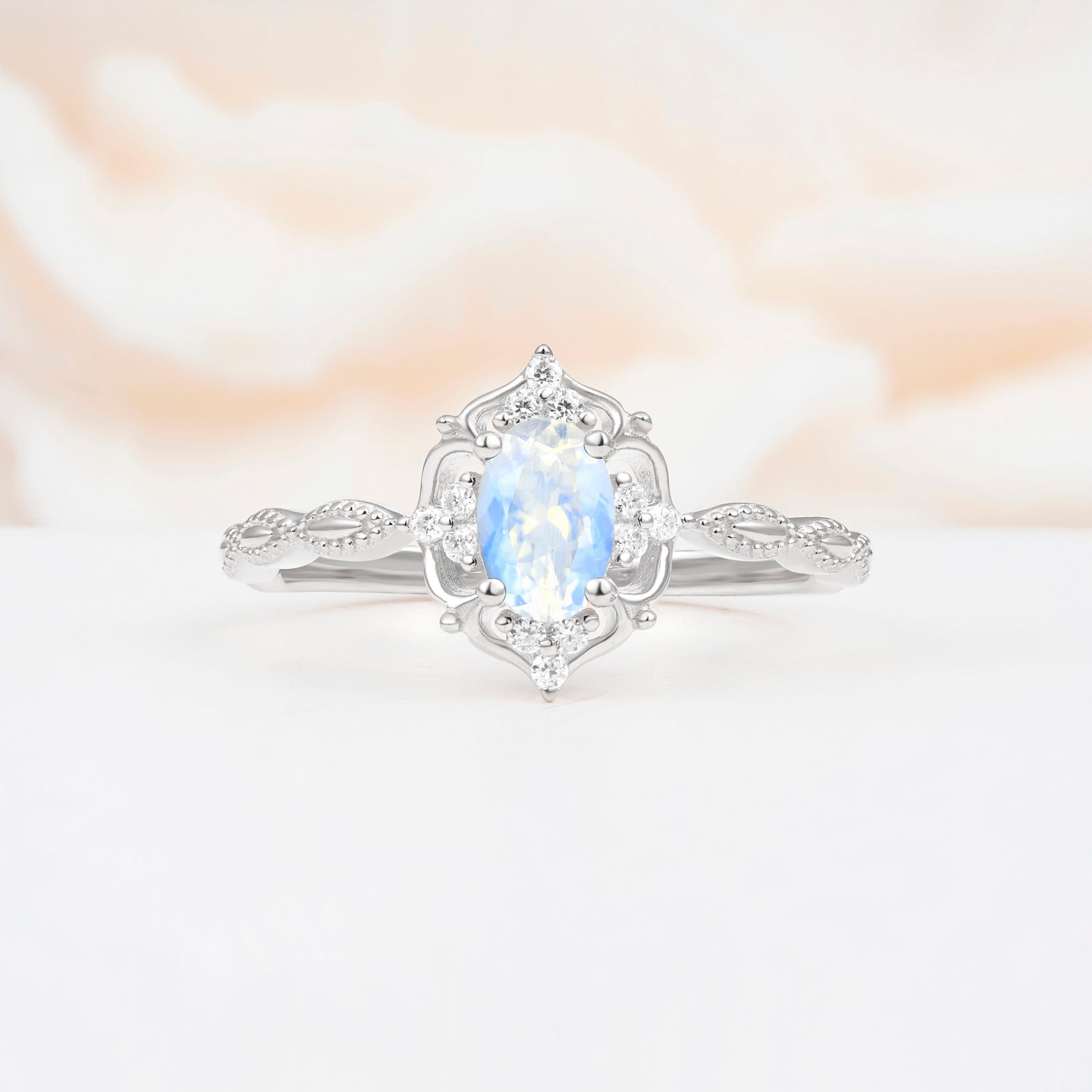 ML07068 Moonstone Ring - Additional view