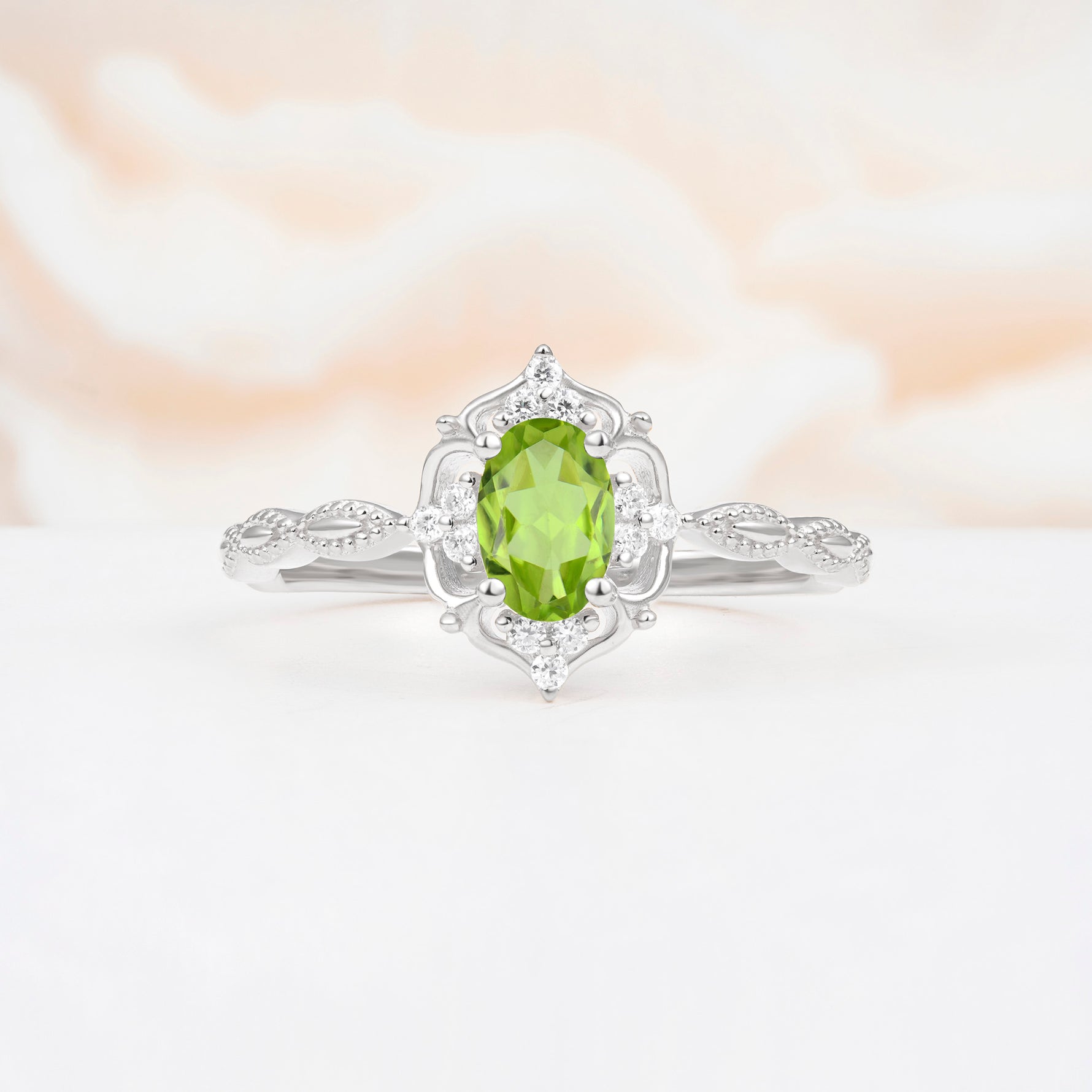 ML07068 Peridot Ring - Additional view